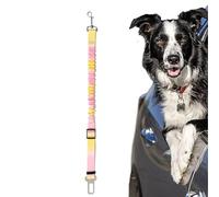 Dog Seatbelt for Car,Nylon Pet Safety Seat Belt for Car | Adjustable Elastic Buffer Pet Supplies Shockproof Retractable Vest Harness with Buckle for Large Medium Breed