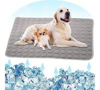 Dog Self Cooling Mat Pet Breathable Summer Pads, Cat WashableIce Ice Silk Blanket, Sleeping Dog Bed Kennel Mat Pad Non-Toxic Sleep Bed Mat for Large Dogs Cats