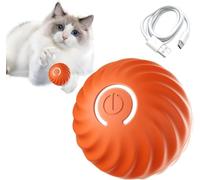 Dog Self Rolling Ball, Smart Self-Moving Ball with 2 Modes Long Battery Life, New Electric Intelligent Teasing Cat Ball with Replaceable Shell, Rechargeable Cat Toys Balls for Indoor Cats, Dogs, Pets,