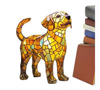 Dog Series Art Night Light - Cute Stained LED Resin Decoration,Night Light,for Thanksgiving Holiday Birthday Offices Home Room Desktop Seniors Yard Farm Garden