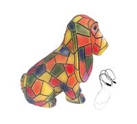 Dog Series Art Night Light, Yorkshire Lamp/Basset Hound Lamp, Stained Resin Tabletop Night Light, Vintage Animal Home Decor, Fun Gift for Dog Lovers