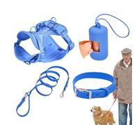 Dog Set, Dog Harness Set | Adjustable Dog Collar | Multifunctional Set for Medium Dogs, Easy to Foot, Everyday Adjustable Dog Collar, Fashion