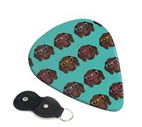 Dog Set Of 6 Guitar Plectrums For Acoustic Guitar, Electric Guitar, Bass, Ukulele - Thin, Medium And Thick.