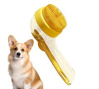 Dog Shampoo Brush, Gentle Long Handle Dog Washing Brush, Pet Bath Accessories for Conditioner for Long and Short Hair for Bathing and Showering for Home and On the Go
