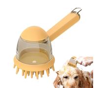Dog Shampoo Brush Washing Grooming Massage Scrubber Shedding Medium Large