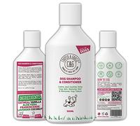 Dog Shampoo & Conditioner 500ML - Grooming for Sensitive Skin, Itchy Skin, Smelly Dogs - Anti-Itch, Anti-Bacterial & Anti-Fungal Formula - Soothes & Restores Coat
