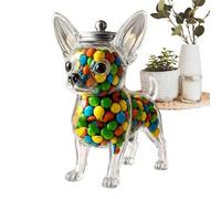 Dog Shape Candy Container - Clear Storage Box | Cute Food Organizer | Dry Candy Snack Holder Dining Room Party Home Kitchen Living Room Bedroom A
