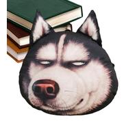 Dog Shape Plush Pillow,Funny Husky Head Cushion | Stuffed Animal Cushion - for Office Apartment Hotel College Dorm Farmhouse Car Interior Living Room Bedroom
