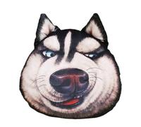 Dog Shape Plush Pillow - Funny Husky Head Cushion,Stuffed Pillow Cushion - for Home Office Apartment Hotel College Dorm Room Farmhouse Car Interior Living Room