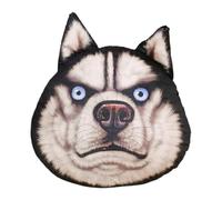 Dog Shape Plush Pillow - Plush Husky Head Cushion,Throw Pillow Cushion - for Office Apartment Hotel College Dorm Farmhouse Car Interior Living Room Bedroom