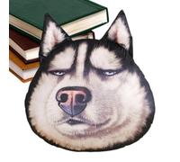 Dog Shape Plush Pillow | Soft Plush Husky Head Cushion,Throw Pillow Cushion - for Home Office Apartment College Dorm Farmhouse Car Interior Living Room Bedroom