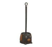 Dog Shape Toilet Brush Set with Strong Scrubbing, Dark Coffee