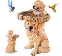 Dog-shaped Bird Feeders, Resin Bowl Bird Bath, Free-Standing Ground Bird Bath For Garden 8x4x3.2in Decorative Bird Bath Bowl Bird Water Feeder Garden Bird Bath Bird Water Bowl for Outside Garden Yard