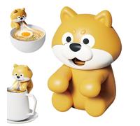 Dog Shaped Clip On Fan - Small Portable Mini Blower, USB Rechargeable Cooling, Strong Airflow Cup Fan | For Kitchen Home Office Travel Meals Coffee Tea Soup Kids Boys Girls Creative Novelty Appliance