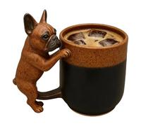 Dog Shaped Coffee Mug - 3D Ceramic Drinks Cup, Stylish Espresso Milk Tea Holder | Durable Creative Modern Design Creative Desktop Drinkware for Home, Office, Living Room, Dining Room