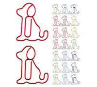 Dog Shaped Paper Clips 30pcs Metal Paper Clip for Files