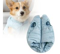 Dog Shirt Clothes Pet " Stay This Winter Puffy Jacket Insulated Coat For Tiny Teddy & Adorable Cat Vests " (A, One Size)