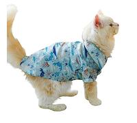 Dog Shirt Ocean-themed Beach Blouse For Large Dogs Soft Apparel Blue Pullover Spring Puppy Pajamas Dog Shirts For Dogs