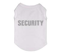 Dog Shirt Tee Shirts Puppy Summer Clothes Tank Top Vest Reflective SECURITY Sweat Shirt for Small dog Medium Cat Reflected White S