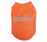 Dog Shirt Tee Shirts Puppy Summer Clothes Tank Top Vest Reflective SECURITY Sweat Shirt for Small dog Medium Cat Reflected Orange M