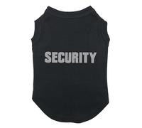 Dog Shirt Tee Shirts Puppy Summer Clothes Tank Top Vest Reflective SECURITY Sweat Shirt for Small dog Medium Cat Reflected Black L