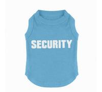 Dog Shirt Tee Shirts Puppy Summer Clothes Tank Top Vest SECURITY Sweat Shirt for Small dog Medium Cat (S, Blue)