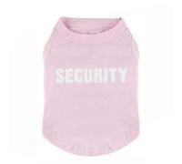 Dog Shirt Tee Shirts Puppy Summer Clothes Tank Top Vest SECURITY Sweat Shirt for Small dog Medium Cat (XS, Pink)