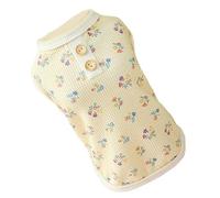 Dog Shirts, Pet Flower Pattern Shirt Bright Color Printed Soft Shirts, Puppy Clothes Breathable Floral Sweatshirt for Spring Outfit Small Dogs Cats Teddy Schnauzer Party Holiday