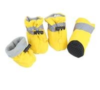 Dog Shoes 1 Set Waterproof Dogs Shoes Autumn Non-slip Adjustable Quality Cats Cute Pets Winter Outdoor Warm Solid Color(06,NO.7)