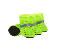 Dog Shoes Breathable Mesh Boots,Paw Protectors Hot Pavement for Small Medium Dogs,Green(XL)