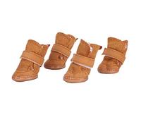 Dog Shoes,Dog Booties for Winter,Dog Boot with Hook Loop Strap,Booties for dogs, Pet Shoes,dog winter boots,Dog Booties for Hardfloors, Walking Running,Khaki, Size 5 (2)