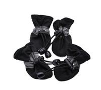Dog Shoes Dog Shoes Summer Breathable Pet Foot Covers Waterproof Rain Boots Pattern Non-slip(B-black,M)