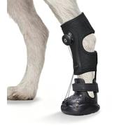 Dog Shoes for Hot Pavement, Breathable Dog Boots & Paw Protectors with Reel Adjustable No Knuckling Drop Foot Brace, Non-Slip Waterproof Dog Sandals for Walking Support,Patent Pending（XS）