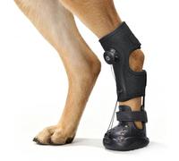 Dog Shoes for Hot Pavement, Breathable Dog Boots & Paw Protectors with Reel Adjustable No Knuckling Drop Foot Brace, Non-Slip Waterproof Dog Sandals for Walking Support,Patent Pending（L）