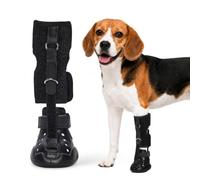 Dog Shoes for Hot Pavement, Breathable Dog Boots & Paw Protectors with Strap Adjustable No Knuckling Drop Foot Brace, Non-Slip Waterproof Dog Sandals for Walking Support,Patent Pending（M
