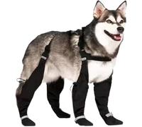 Dog Shoes for Large Dogs - Waterproof Rain Boots with Suspenders & Reflective Design-Ling