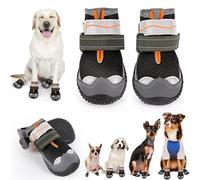 Dog Shoes for Large Small Medium Dogs, Dog Boots & Paw Protector for Hot Pavement, Dog Booties with Reflective Straps Skid-Proof for Summer Outdoor Walking, Hiking, Hardfloors Rainy Day Size 5