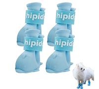 Dog Shoes for Small Dogs, Pack of 4 Non-Slip Puppy Rain Shoes, Paw Protectors for Snowy Winter Days, Hot Summer Plasters, Waterproof in Rainy Weather Chaies