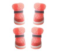 Dog Shoes Set, Puppy Booties Pack, 4-Piece Anti Slip Design with Rugged Soles and Secure Fit, Pet Footwear for Walking Use, Running, Beach, Outdoor, Summer, Camping Gear, Travel