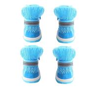 Dog Shoes Set, Puppy Booties Pack, 4-Piece Anti Slip Design with Rugged Soles and Secure Fit, Pet Footwear for Walking Use, Running, Beach, Outdoor, Summer, Camping Gear, Travel