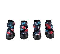 Dog Shoes Small Dog Boots Anti Slip Puppy Shoes for Outdoor Walking Soft Lightweight Thickened Sole Guard for Teddy Bichon Schnauzer 4 Pairs