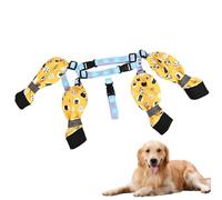 Dog Shoes - Suspender Shoes Protector for Dogs, Adjustable Paw Protector Booties, Dog Boot Leggings with Auxiliary Belt for Large and Small Dogs