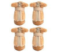 Dog Shoes - Winter Dog Boots Puppy Paw Protector | Non-Slip Winter Wool Dog Boots Small Dog Shoes Winter Plush Keep Warm Poodle