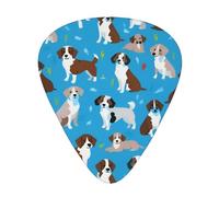 Dog Show Print 12 Pieces Guitar Picks For Guitars And Ukulele, Unique Guitar Present
