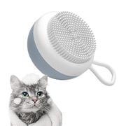 Dog Shower Brush, Puppy Bath Brush Scrubber, Brush Massager for Cat Dog, Dog Brush Rubber Bristle, Cleaning Dog Brush with Flyaway Hair Prevention, Wet Dry Uses Cat Grooming Brush