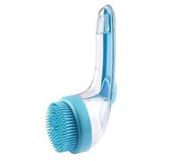 Dog Shower Brush - Silicone Soft 18 x 7 cm | Grooming Tool with Soap Dispenser Deep Cleaning Massage for Long Short Hair | Pet Bath Massage Brush Puppy Kitten Cat Indoor