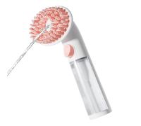 Dog Shower Scrubber - Dog Shampoo Grooming Brush | Silicone Long-Handle Comb for Bath, Pet Wash Tool for Cleaning, Gentle Scrubber for Long & Short Hair, Soothing Canine Shower Groomer Supplies