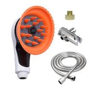 Dog Shower Sprayer Attachment - Pet Bath Brusk, Grooming Head | Quick Wash Sprayer For Dogs Dogs, Massage Plus Cob Cleaner