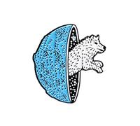 Dog Shuttle Space Cartoon Metal Pins Science Fiction Future Brooches Badges Bag Clothes Pins Jewelry Gifts For Couple Friends