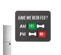 Dog Sign | Yes/No Sign with AM/PM Indicator, Dog Feeding Reminder, Wall Mounted for 33Windows Cage and Daily Home